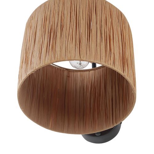 Lot De 2 Appliques Murales En Feuille De Palmier Naturel Shinfa