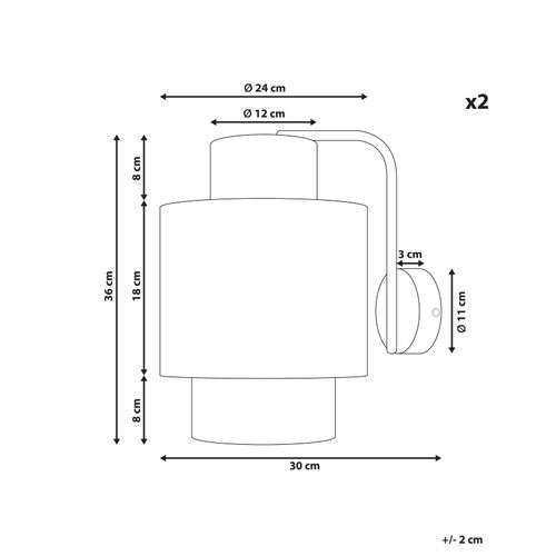 Lot De 2 Appliques Murales En Feuille De Palmier Naturel Jamma