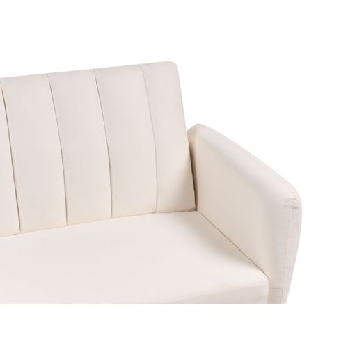 Canapé 3 Places En Tissu Beige Clair Vimmerby