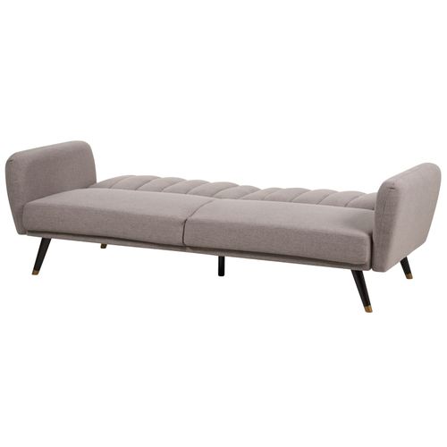 Canapé 3 Places En Tissu Marron Clair Vimmerby