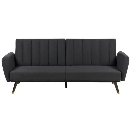 Canapé 3 Places En Tissu Noir Vimmerby