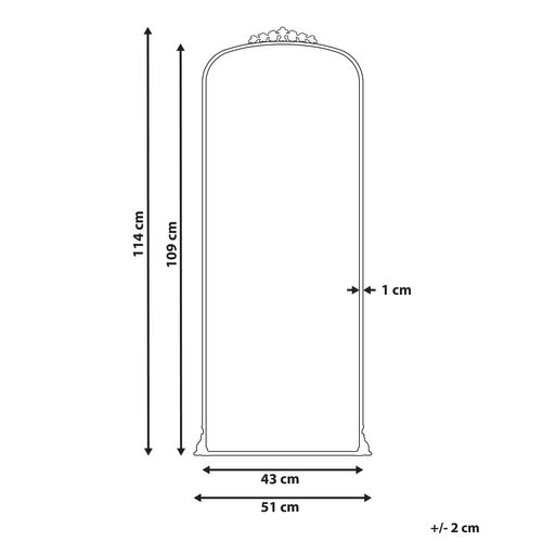 Miroir 114 Cm Noir Livry