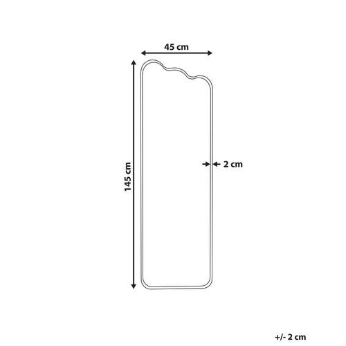 Miroir 145 Cm Blanc Cassé Abzac