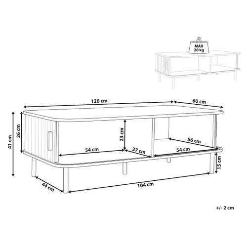 Table Basse En Bois Clair Bradley