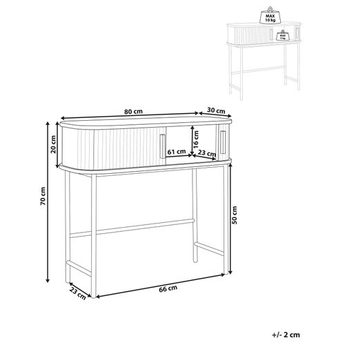 Console En Bois Clair Bradley