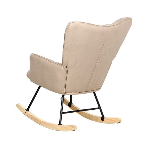 Fauteuil à Bascule Beige Oulu