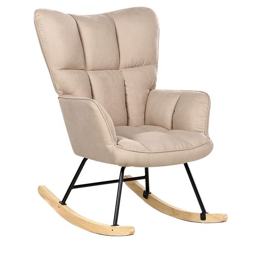 Fauteuil à Bascule Beige Oulu