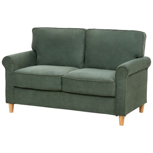 Ensemble De Canapés 2 + 3 Places En Velours Côtelé Vert Foncé Ronneby