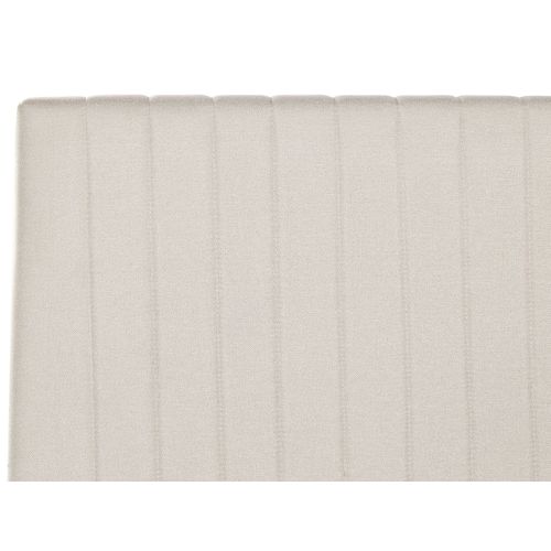 Lit Double Avec Coffre En Tissu Beige 160 X 200 Cm Vion