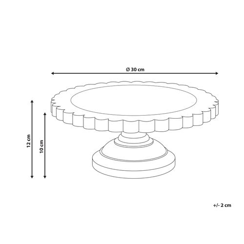 Présentoir à Gâteaux D 30 Cm Beige Memfis