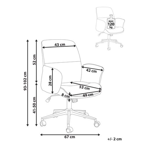 Chaise De Bureau Marron Ravishing