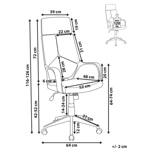 Chaise De Bureau Taupe Delight