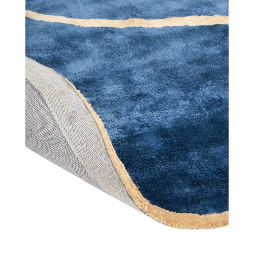 Tapis En Viscose 200 X 200 Cm Bleu Marine Kanrach