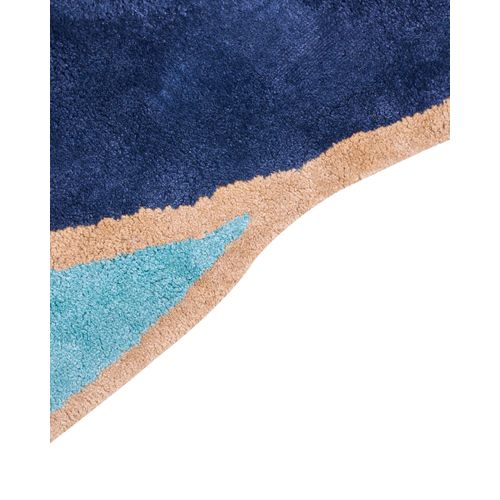 Tapis En Viscose 200 X 200 Cm Bleu Marine Kanrach