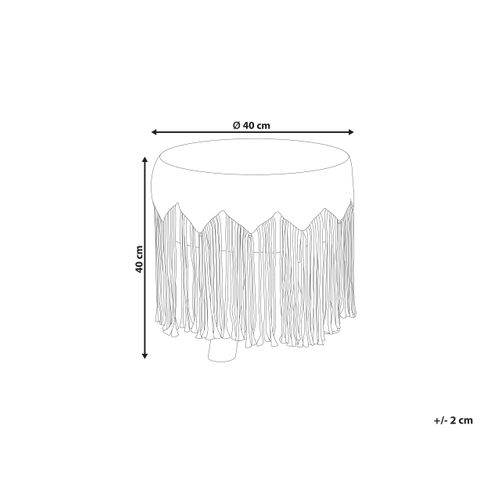 Tabouret Repose-pieds Beige Nawabad