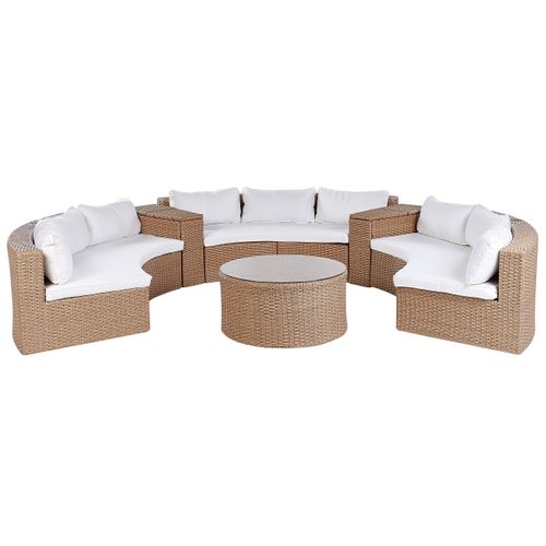Set De Salon Polyrotin Beige Sable Severo