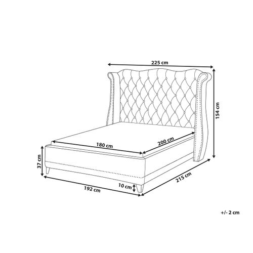 Lit Double 180 X 200 Cm Rose Pastel Ayette