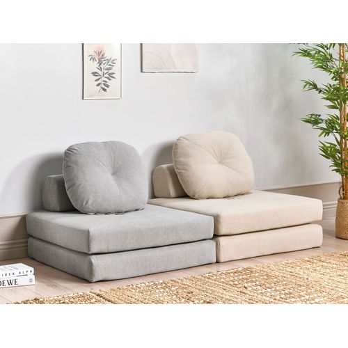 Canapé Simple En Tissu Beige Olden