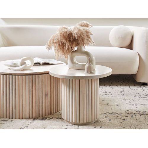 Bout De Canapé En Bois De Manguier Clair Lemont