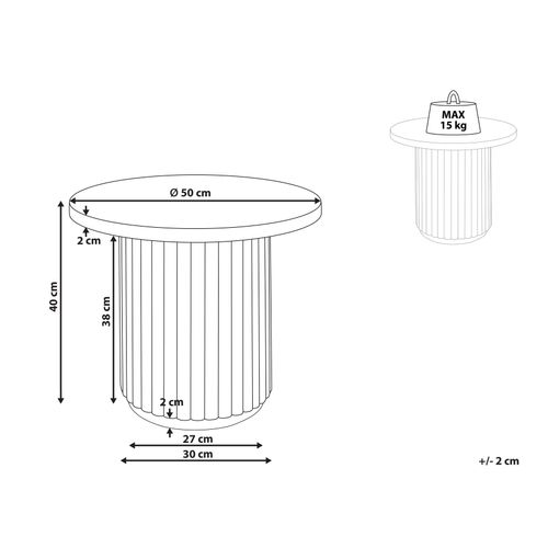 Bout De Canapé En Bois De Manguier Clair Lemont