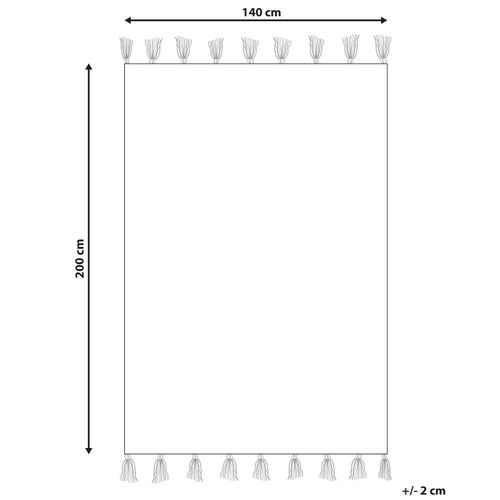 Tapis Enfant En Coton Beige Et Vert 140 X 200 Cm Zaysan