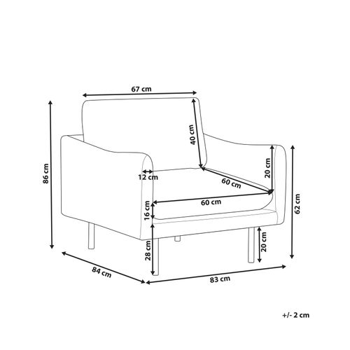 Tissu Chenille Fauteuil Marron Doré Vinterbro