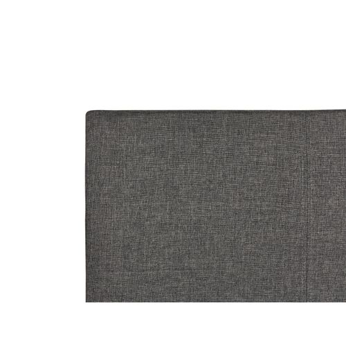 Lit Double En Tissu Gris Avec Coffre 140 X 200 Cm Orbey