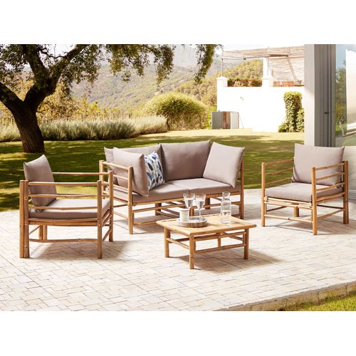 Set De Jardin Bambou Taupe Cerreto