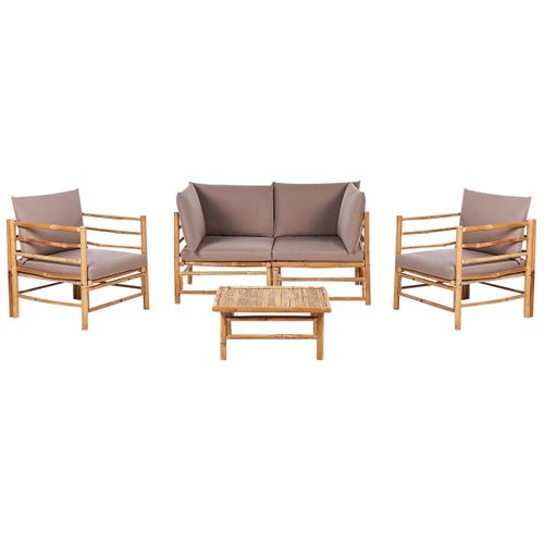 Set De Jardin Bambou Taupe Cerreto