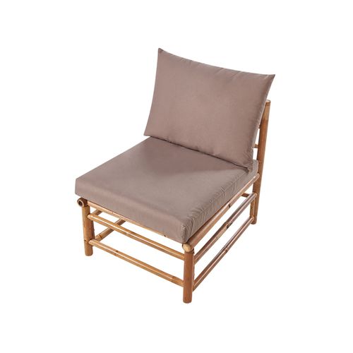 Ensemble De Canapés D'angle De Jardin 5 Places Cerreto Côté Gauche Bambou Taupe