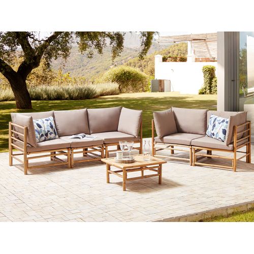 Set De Jardin Bambou Taupe Cerreto