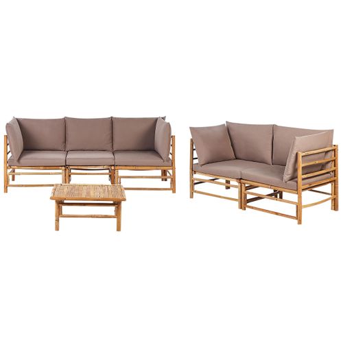 Set De Jardin Bambou Taupe Cerreto
