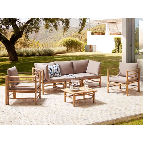 Set De Jardin Bambou Taupe Cerreto