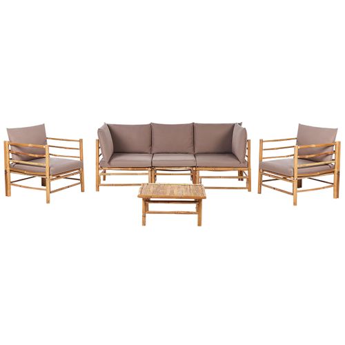 Set De Jardin Bambou Taupe Cerreto