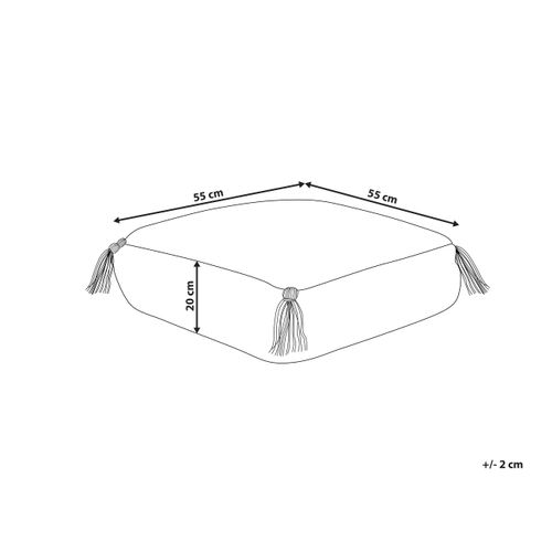 Coussin De Sol 55 X 55 X 20 Cm Blanc Diplo