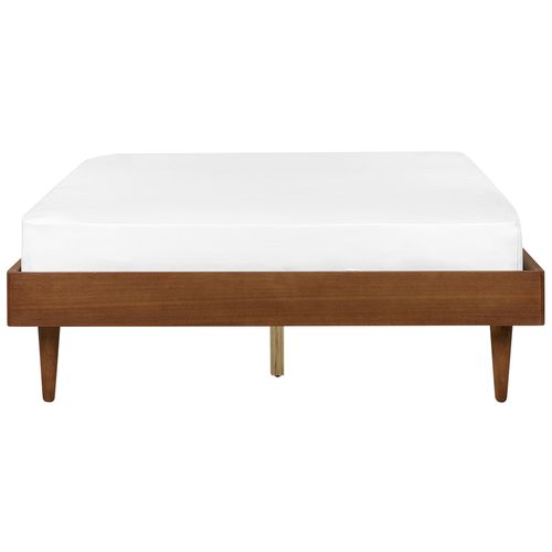 Lit Avec Sommier Toucy 140 X 200 Cm Frêne Marron