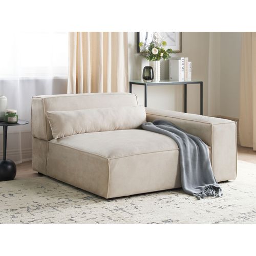 Velours Module D'angle Beige Clair Hellnar