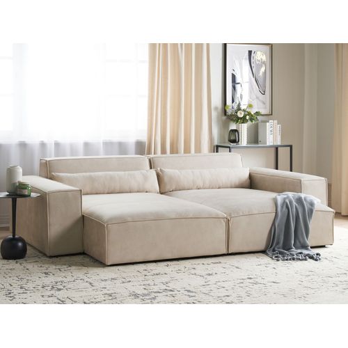 Chaise Longue Côté Gauche Beige Hellnar