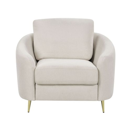 Ensemble De Salon En Tissu Beige Clair Trosa