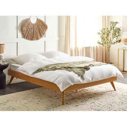 Lit Sans Tête De Lit Berric 160 X 200 Cm Frêne Naturel