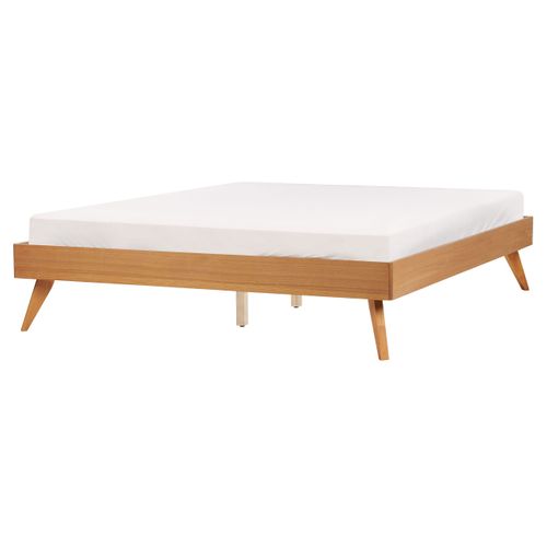 Lit Sans Tête De Lit Berric 160 X 200 Cm Frêne Naturel