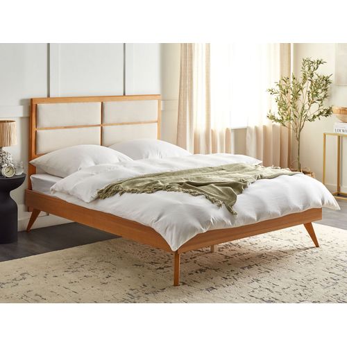 Lit Avec Sommier Poissy 160 X 200 Cm Frêne Naturel