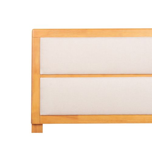 Lit Avec Sommier Poissy 160 X 200 Cm Frêne Naturel