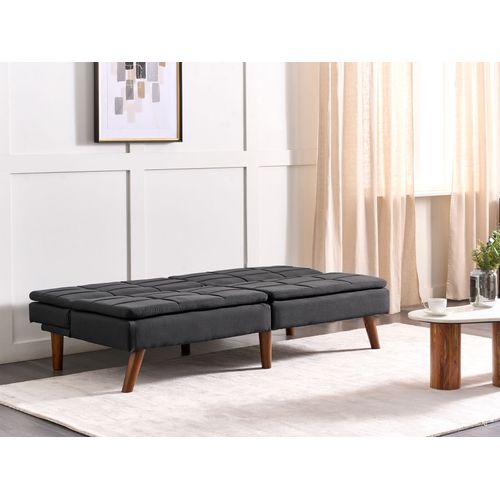 Canapé Convertible 3 Places Noir Ronne