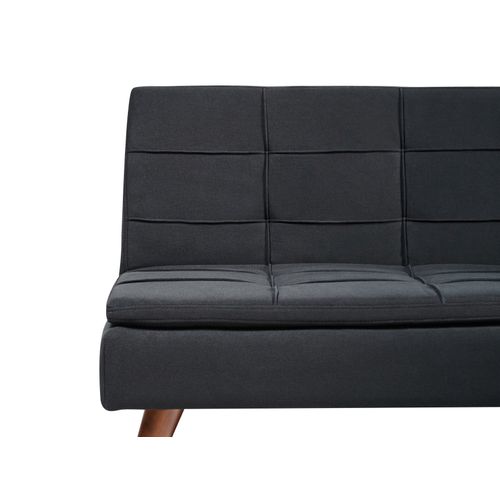 Canapé Convertible 3 Places Noir Ronne