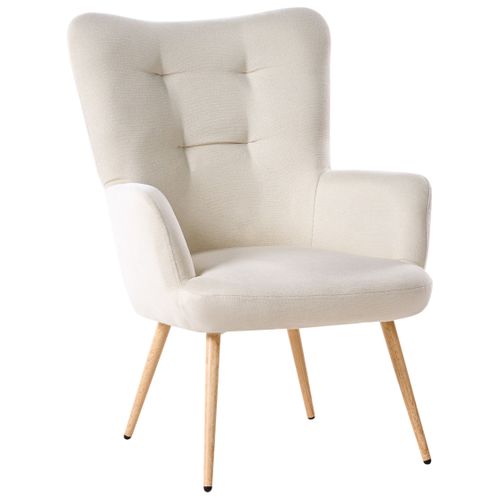 Chaise Avec Repose-pied Beige Clair Vejle