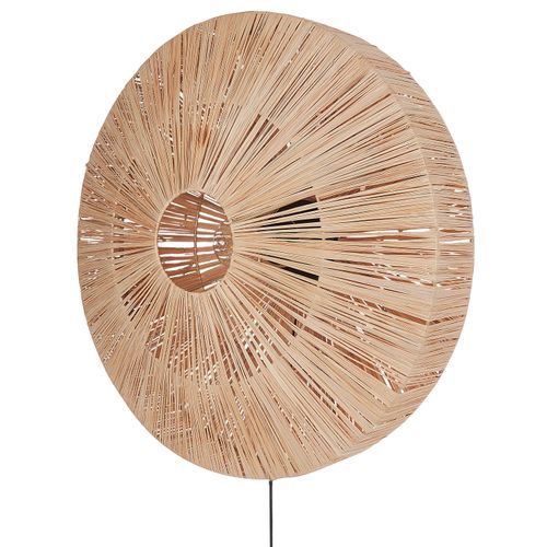 Lampe Murale En Paille Naturel Lumut