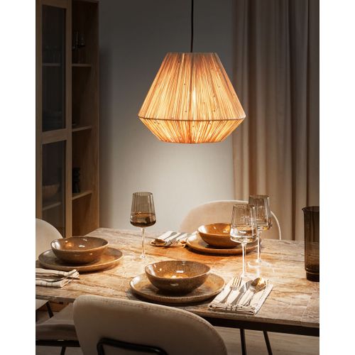 Lampe Suspendue En Paille Naturel Damit