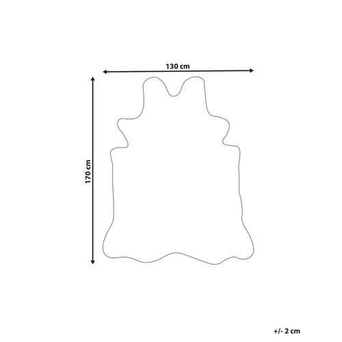 Tapis En Fausse Fourrure Imprimé Guépard 130 X 170 Cm Beige Et Noir Ossa