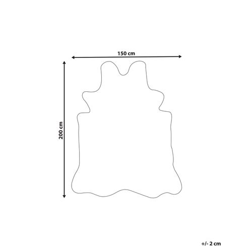 Tapis En Fausse Fourrure Imprimé Guépard 150 X 200 Cm Beige Et Noir Ossa